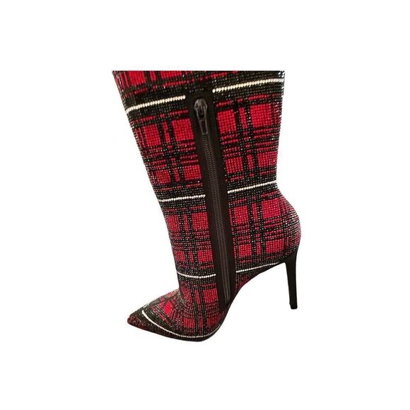 I.N.C International Concepts saveria 2F Red Plaid 6.5 - Picture 8 of 8